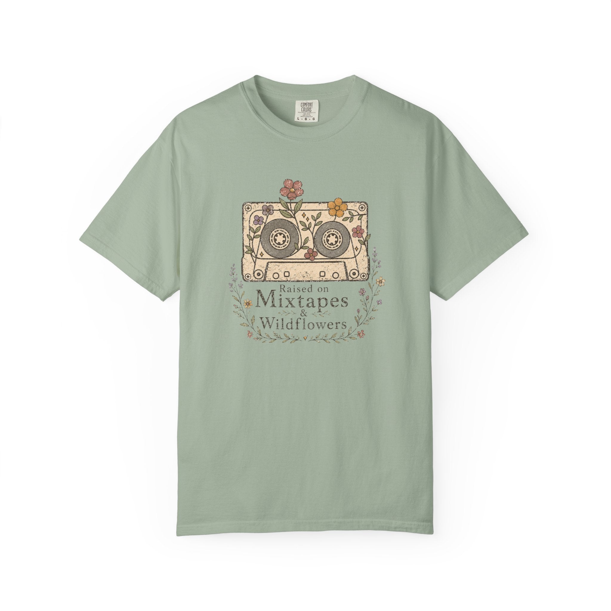 Raised on Mixtapes and Wildflowers T-shirt