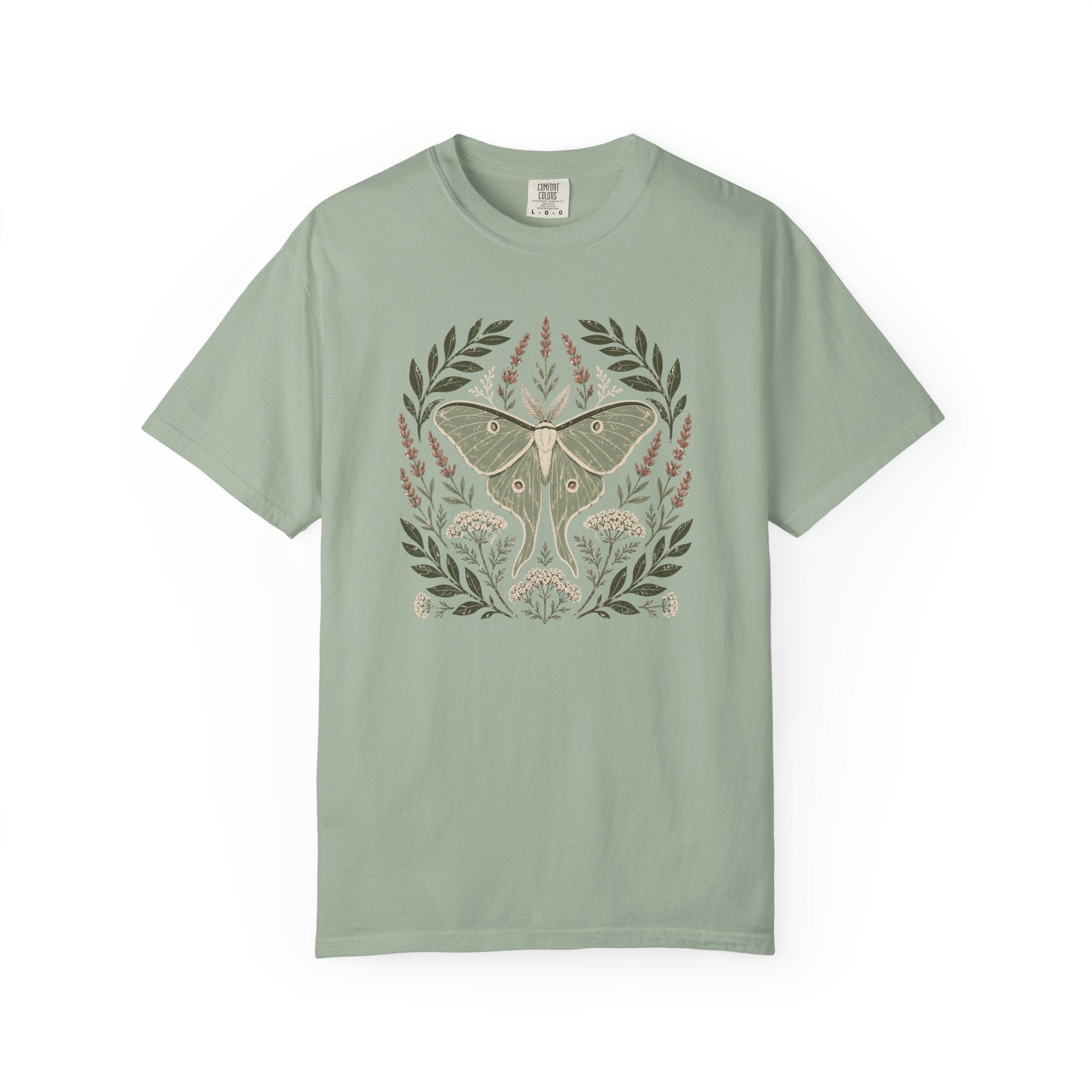 Luna Moth Color Block Print T-shirt