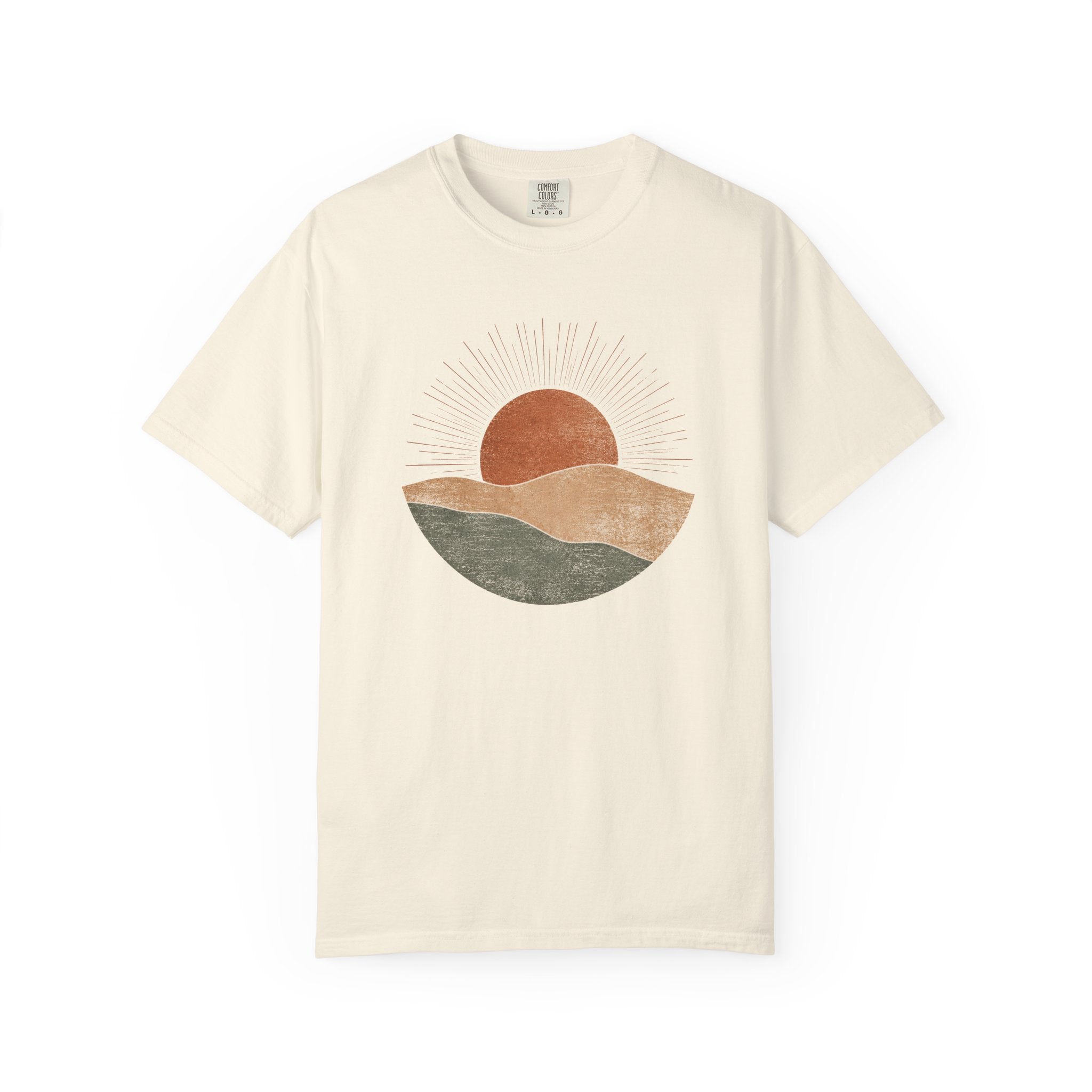Minimal Sun and Mountains T-shirt