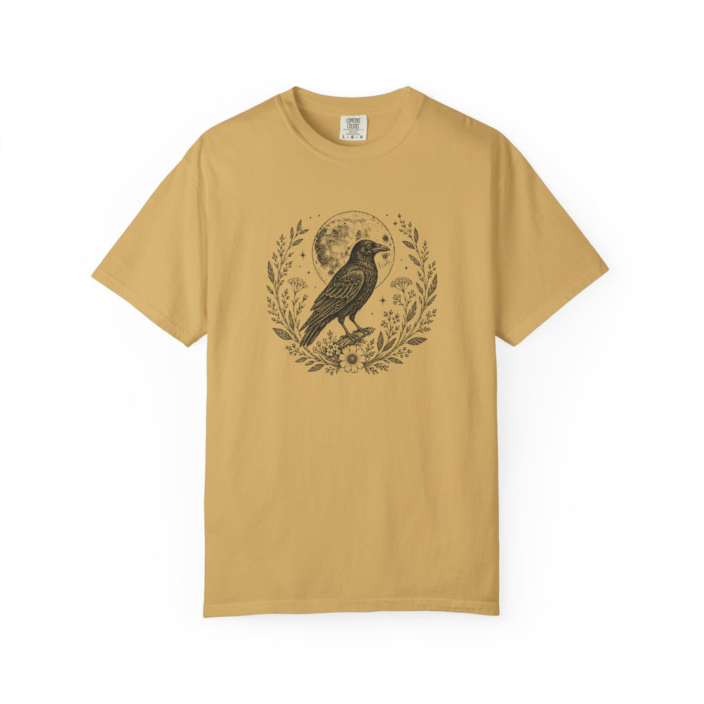 Crow and Moon Block Print T-shirt