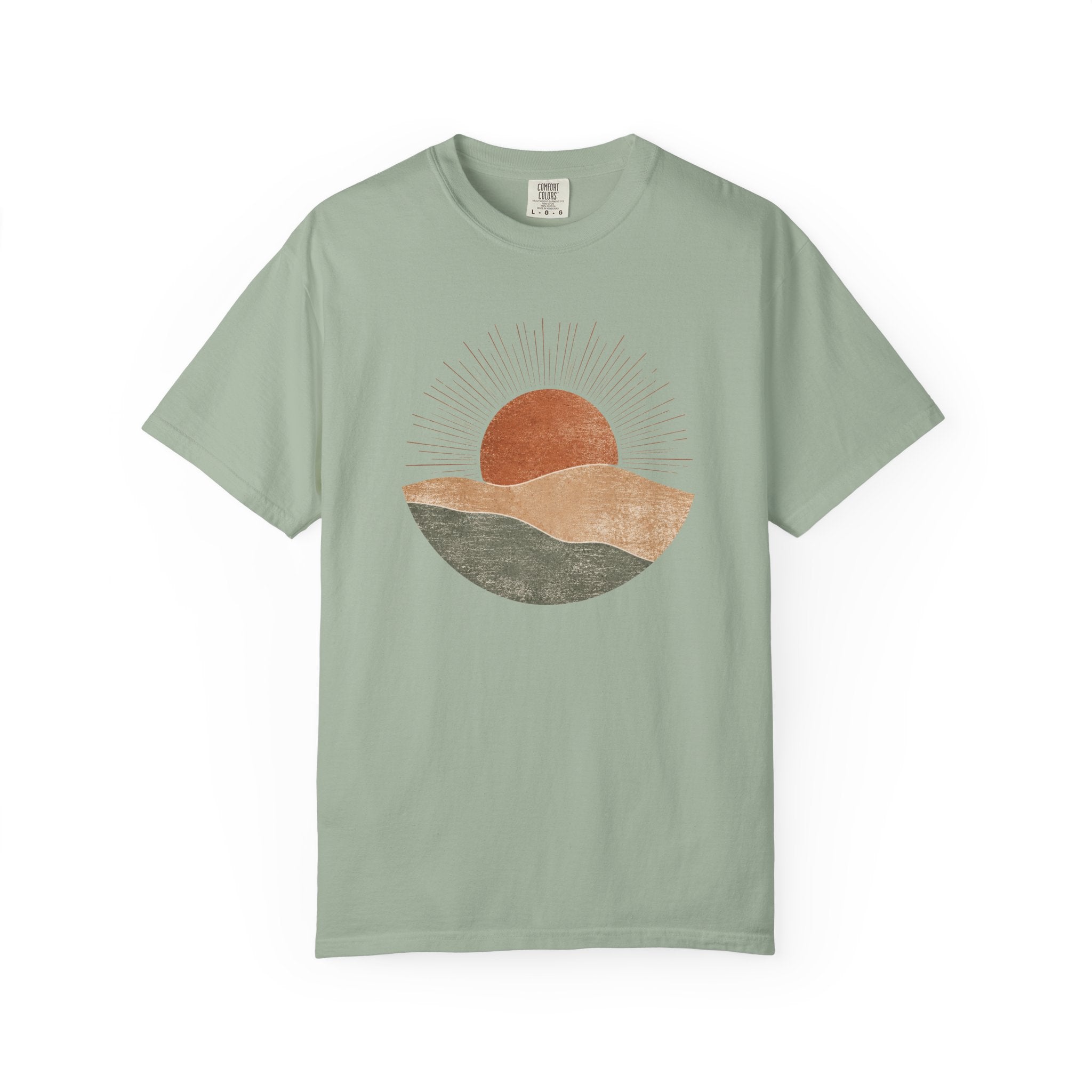 Minimal Sun and Mountains T-shirt