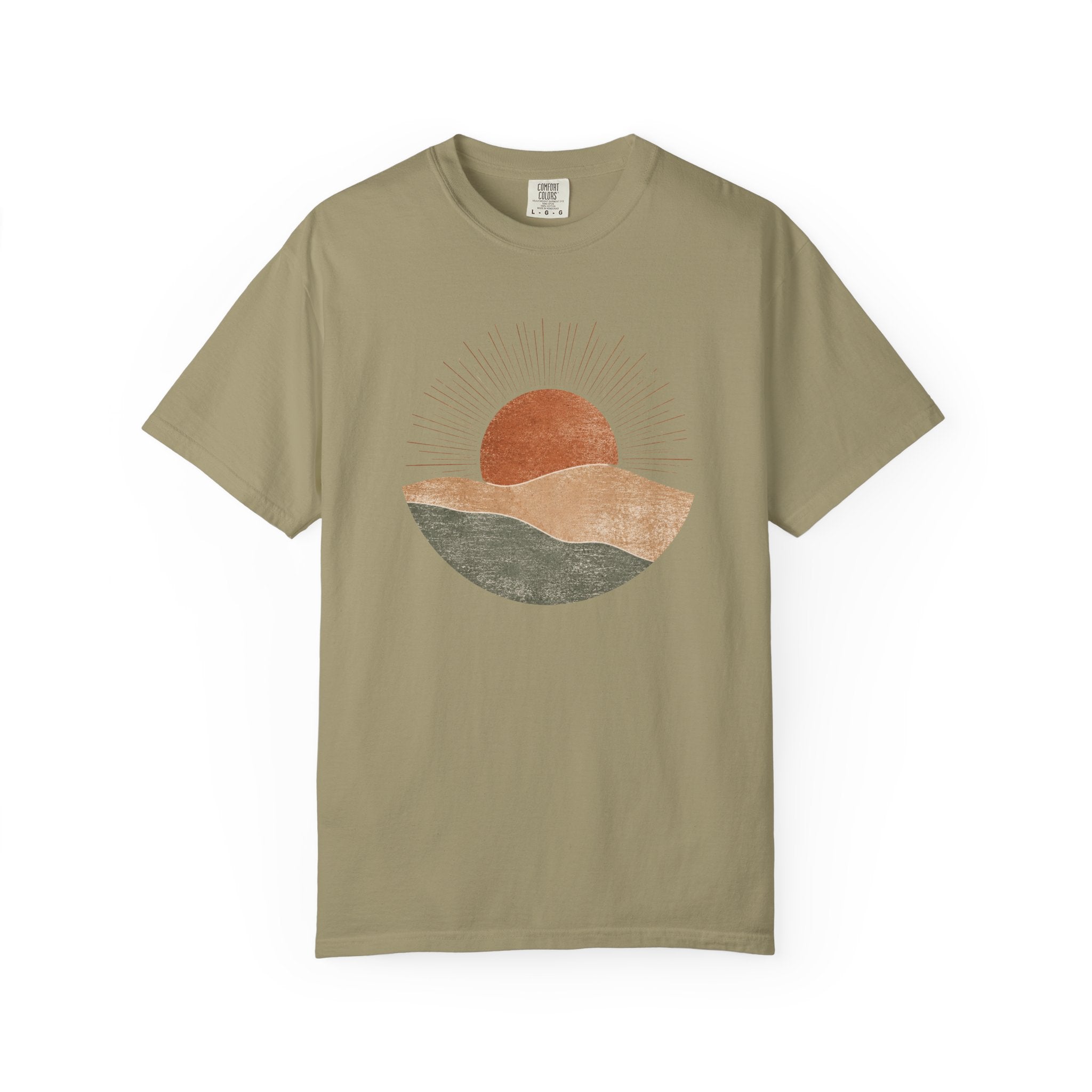 Minimal Sun and Mountains T-shirt