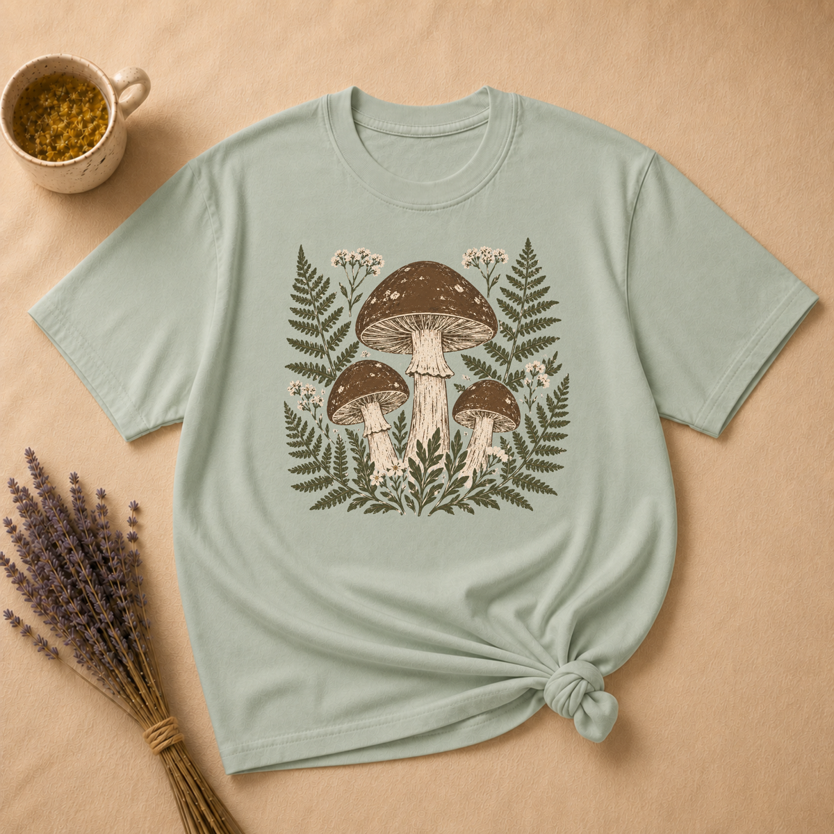 Mushroom Block Print T-shirt