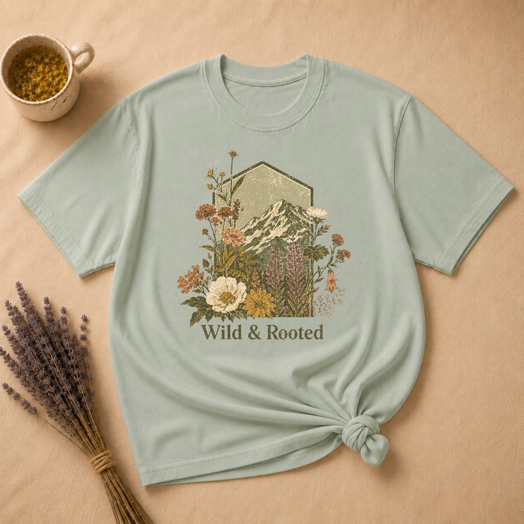 Wild & Rooted Block Print T-shirt