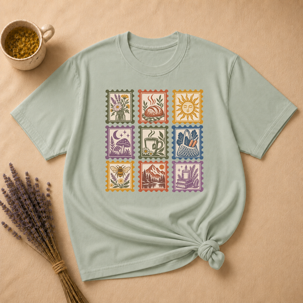 Crunchy Mostly Stamp T-shirt