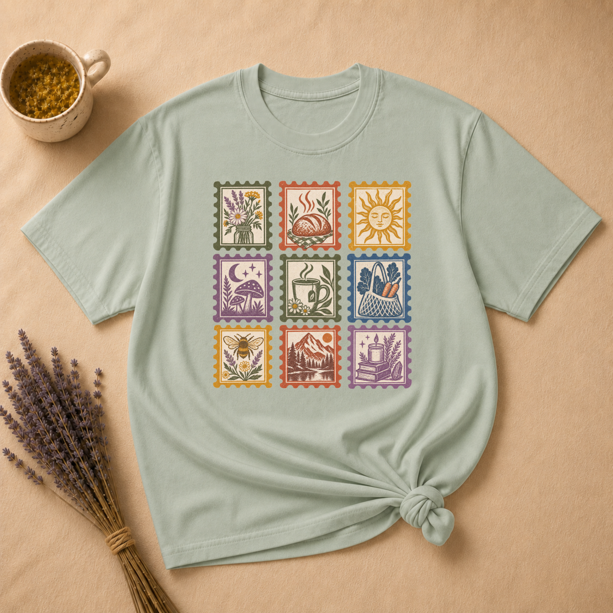 Crunchy Mostly Stamp T-shirt