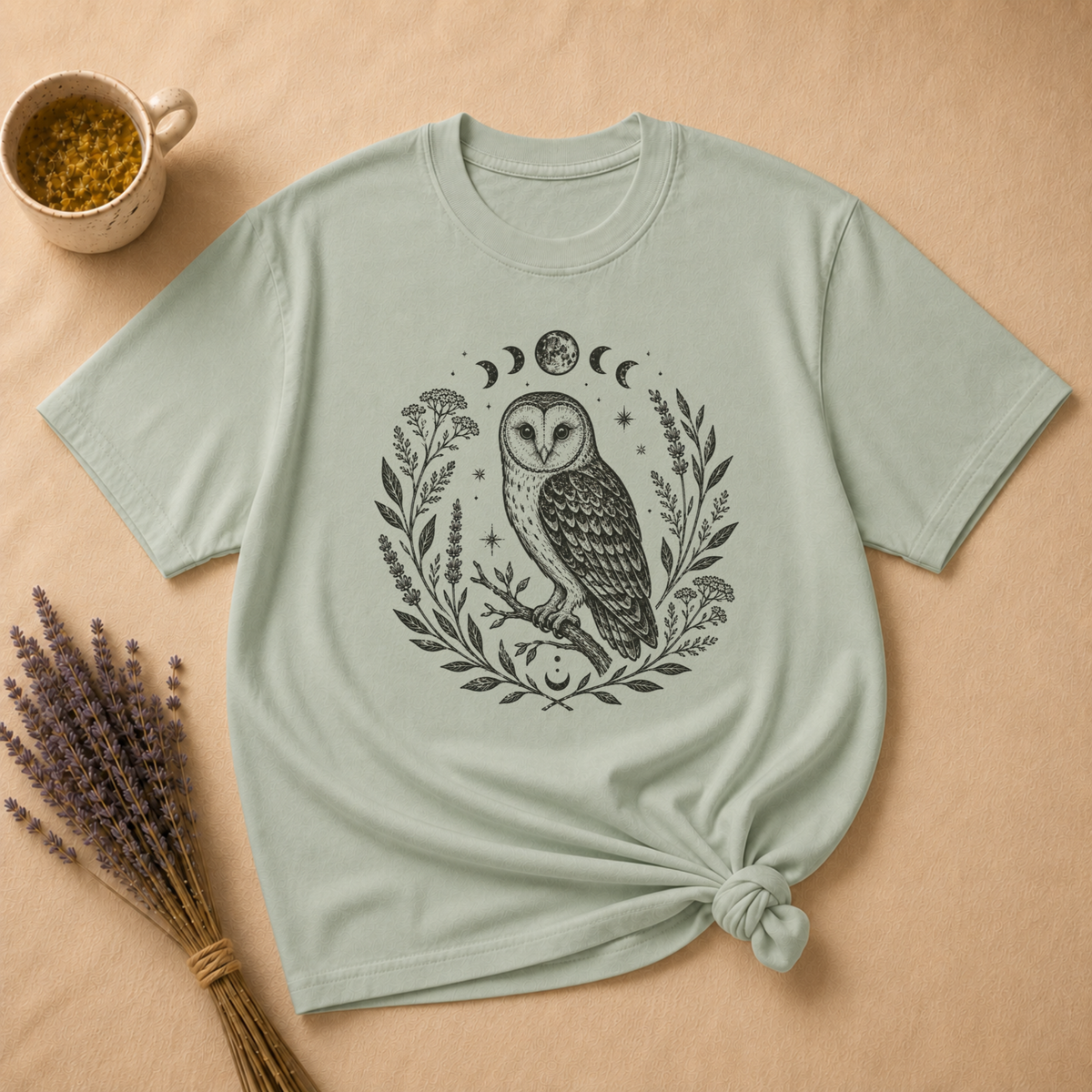 Owl Block Print T-shirt