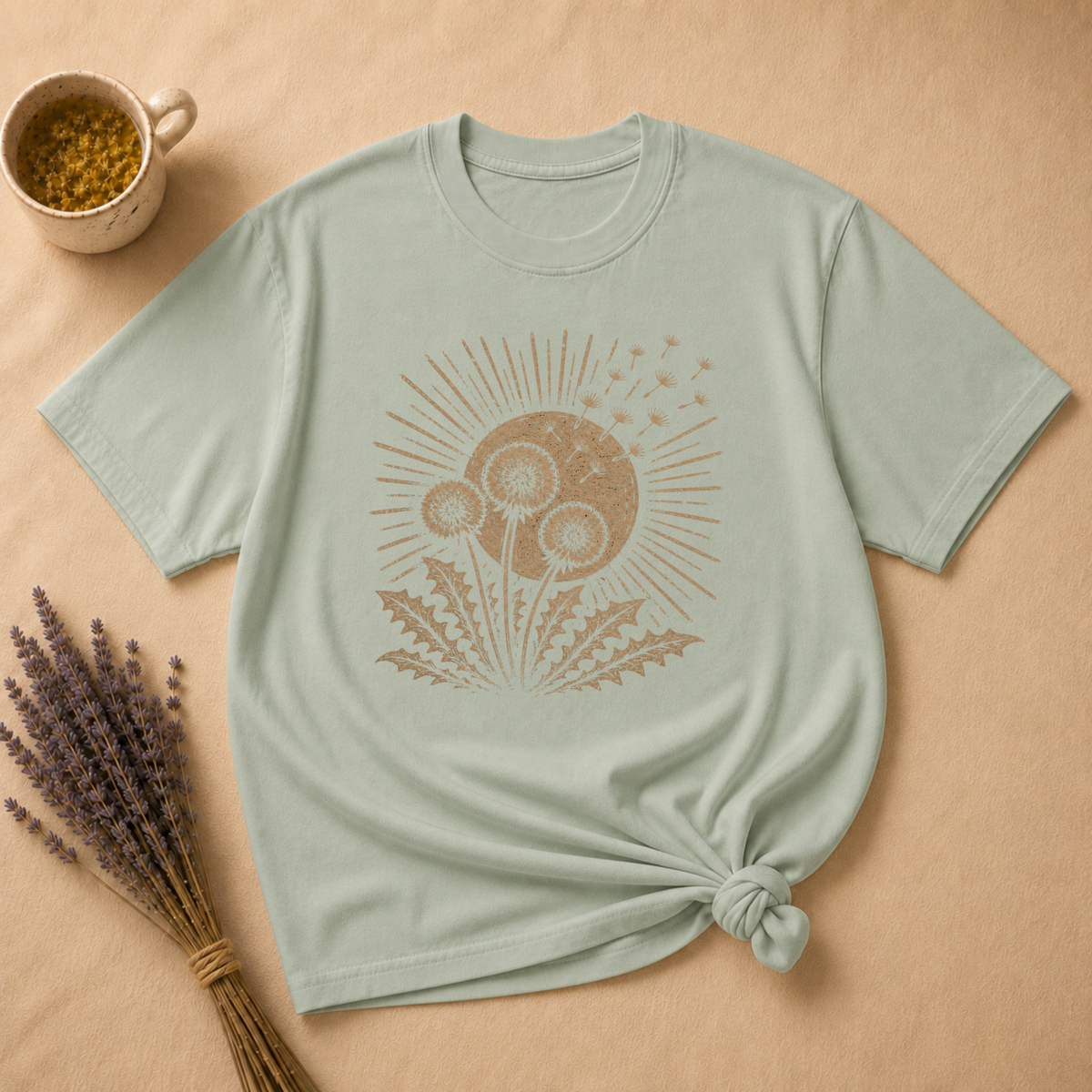 Dandelion Wish Block Print T-shirt