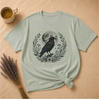 Crow and Moon Block Print T-shirt
