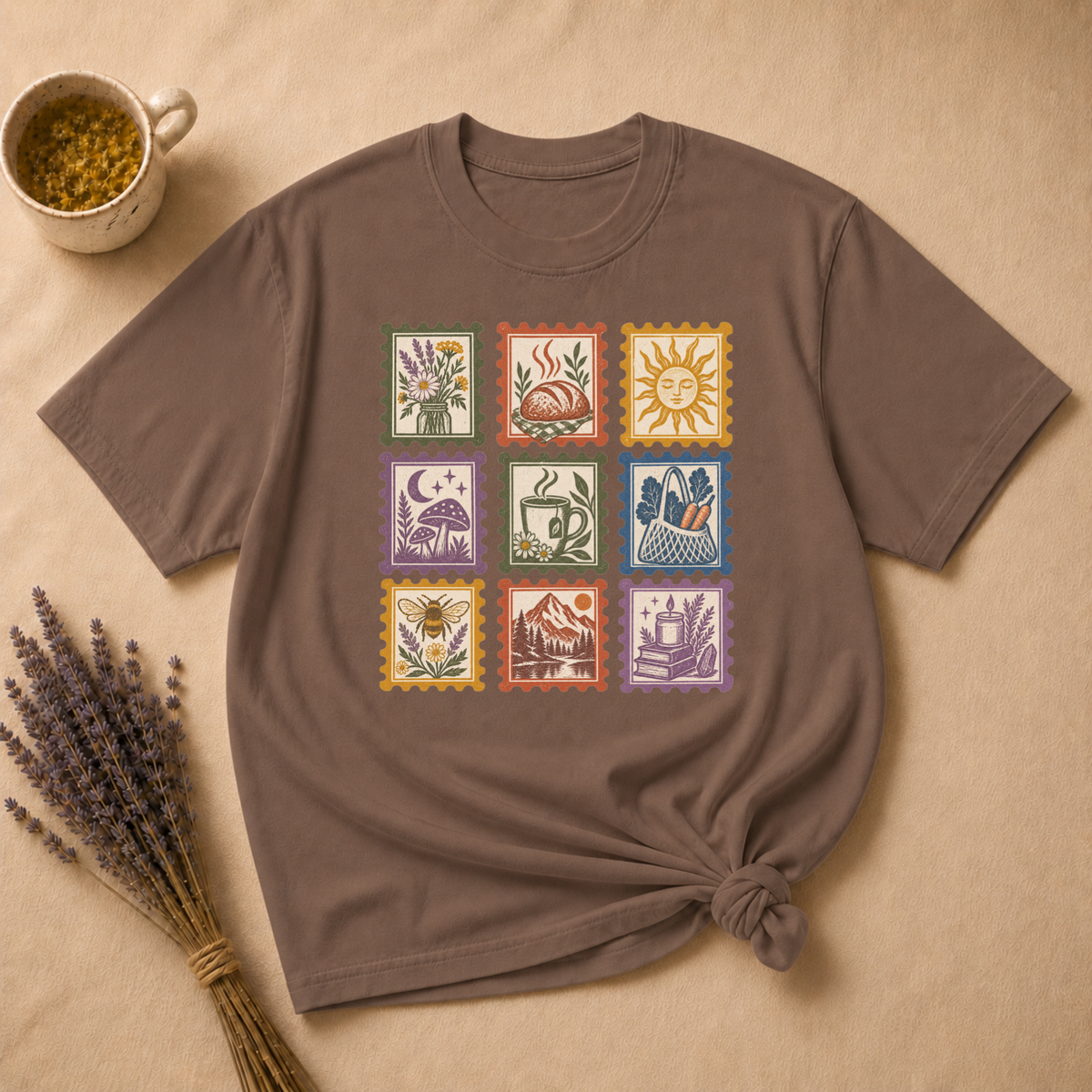 Crunchy Mostly Stamp T-shirt