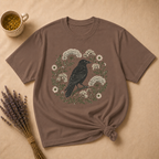 Raven and Queen Anne's Lace Block Print T-shirt