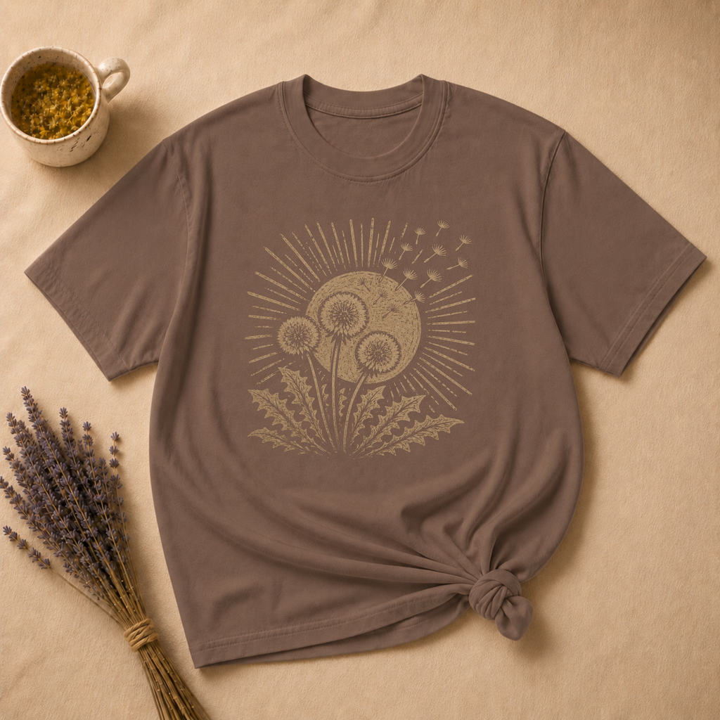 Dandelion Wish Block Print T-shirt