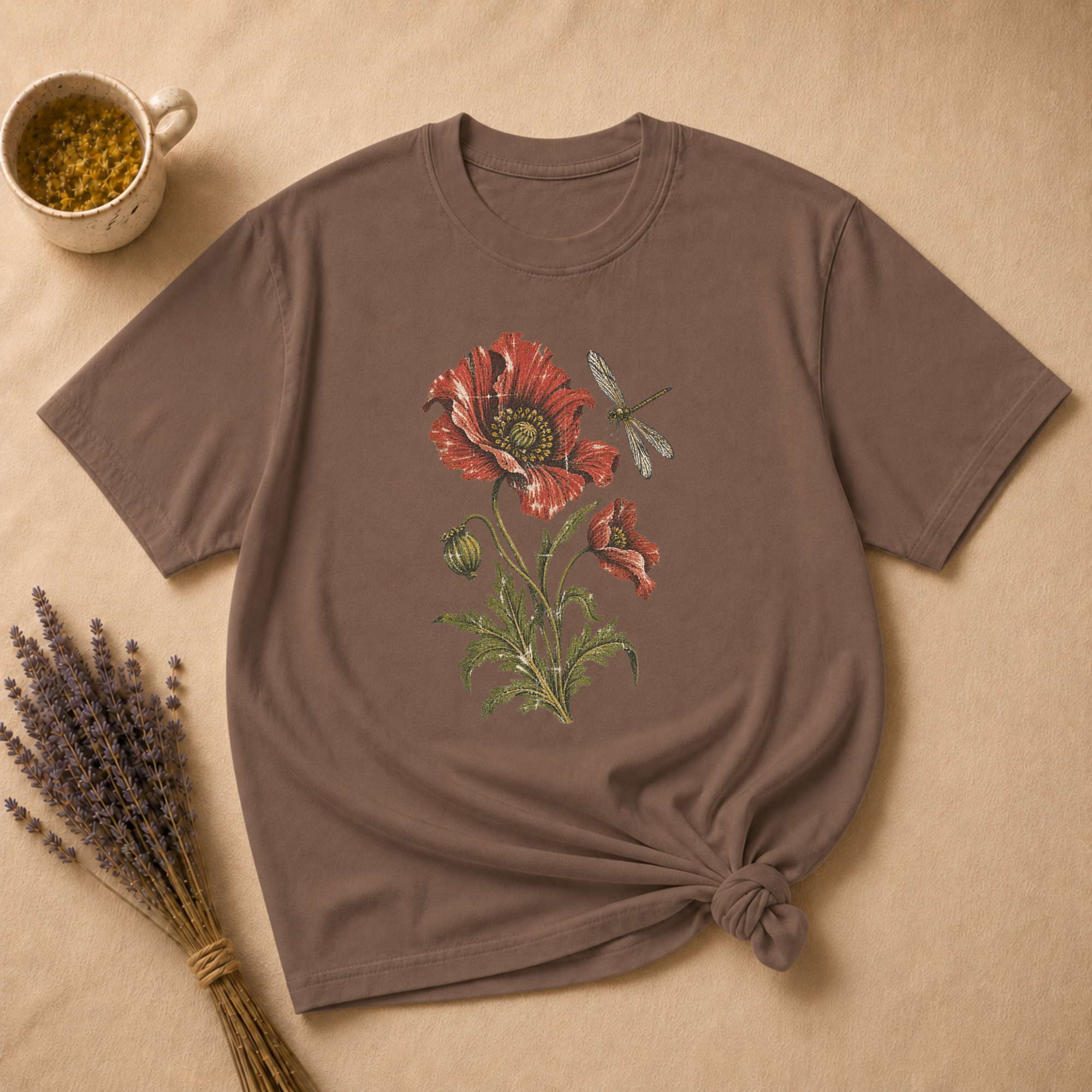 Poppy and Dragonfly T-shirt