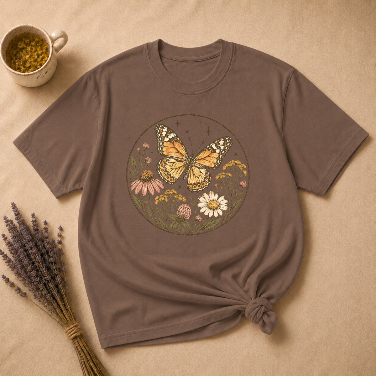 Monarch Butterfly Block Print