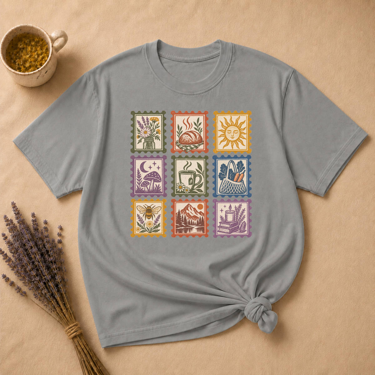Crunchy Mostly Stamp T-shirt