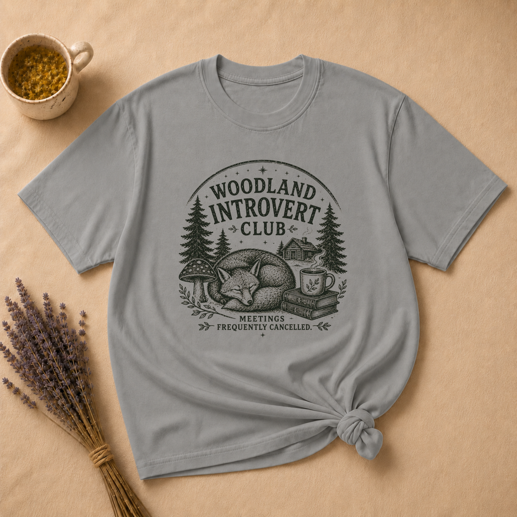 Woodland Introvert Club T-shirt