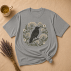 Raven and Queen Anne's Lace Block Print T-shirt