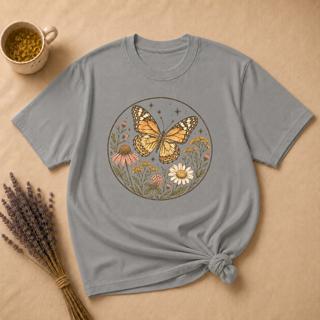 Monarch Butterfly Block Print