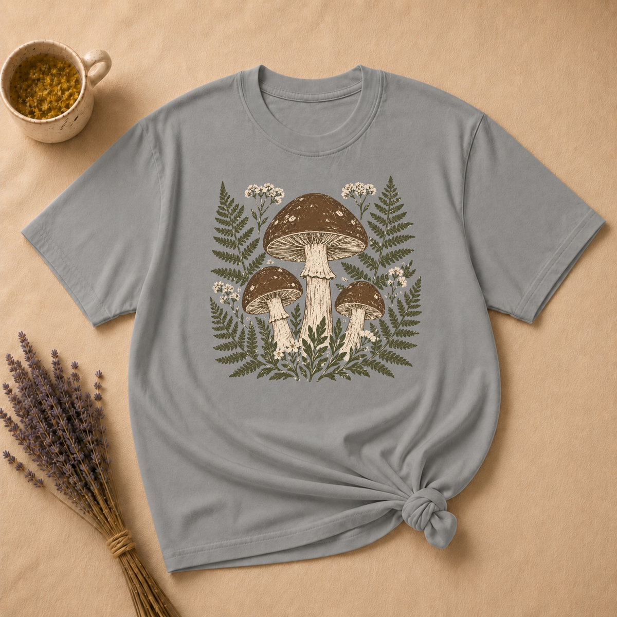Mushroom Block Print T-shirt