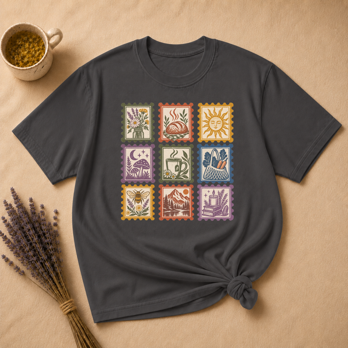 Crunchy Mostly Stamp T-shirt