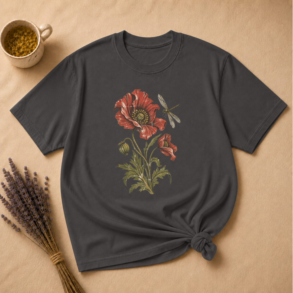 Poppy and Dragonfly T-shirt