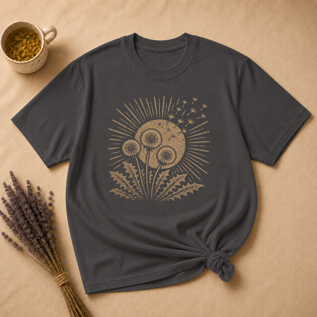 Dandelion Wish Block Print T-shirt