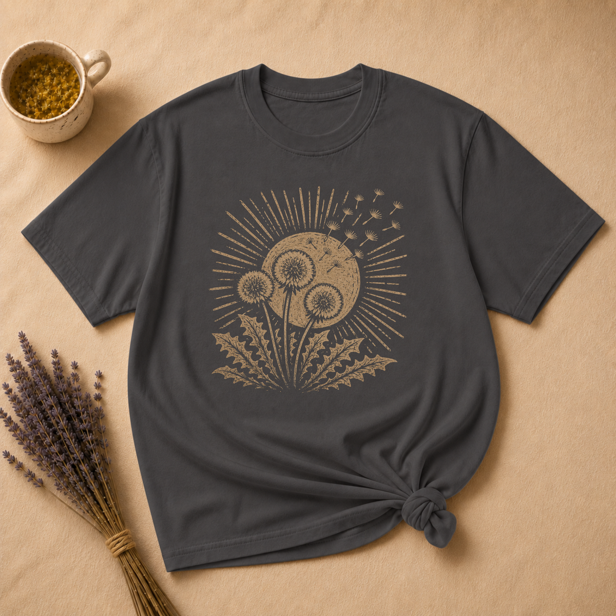 Dandelion Wish Block Print T-shirt
