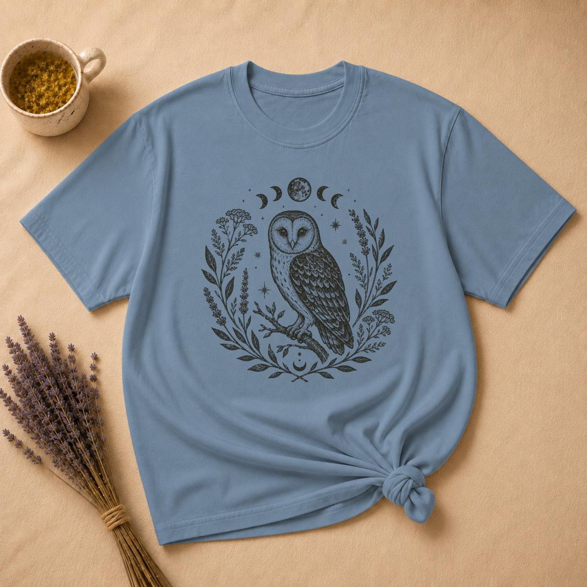 Owl Block Print T-shirt