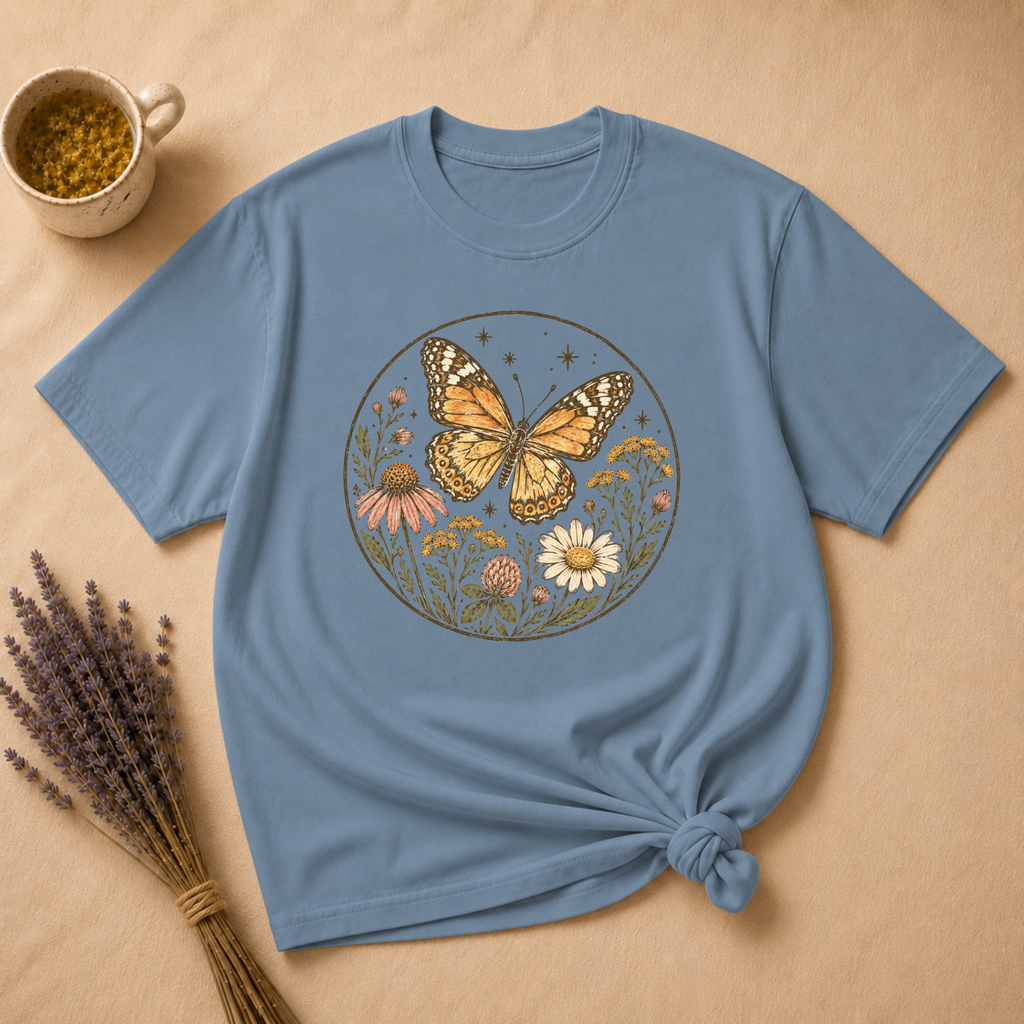 Monarch Butterfly Block Print