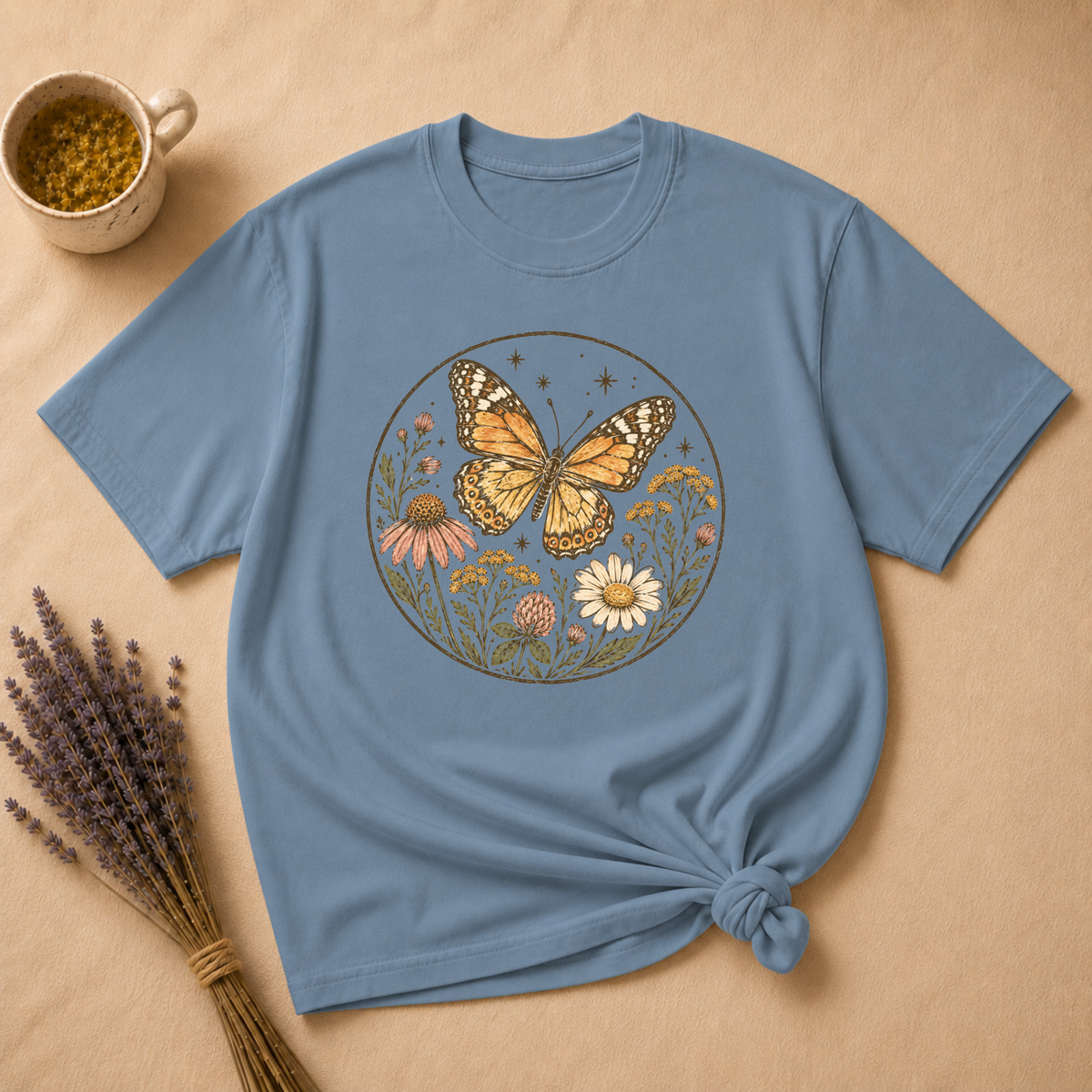 Monarch Butterfly Block Print