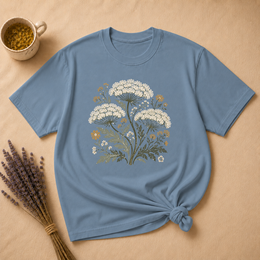 Queen Anne's Lace Block Print T-shirt