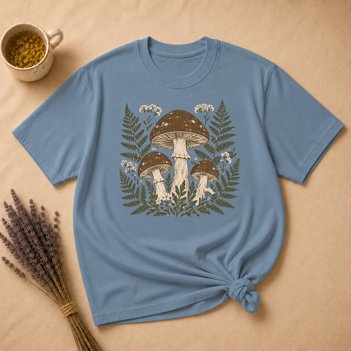 Mushroom Block Print T-shirt