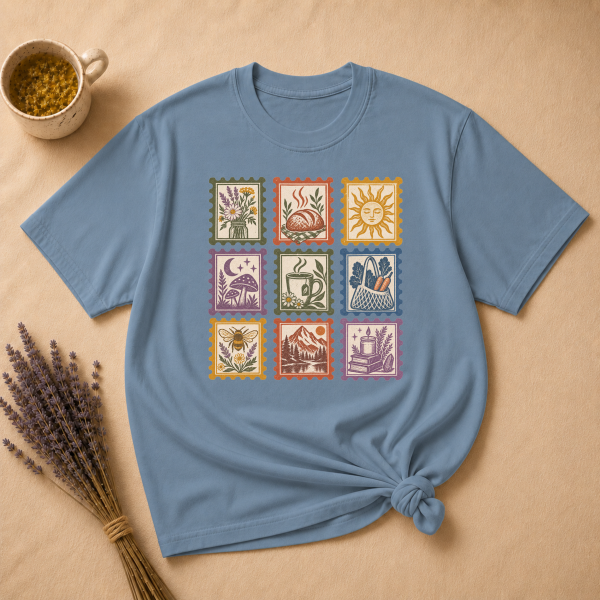 Crunchy Mostly Stamp T-shirt