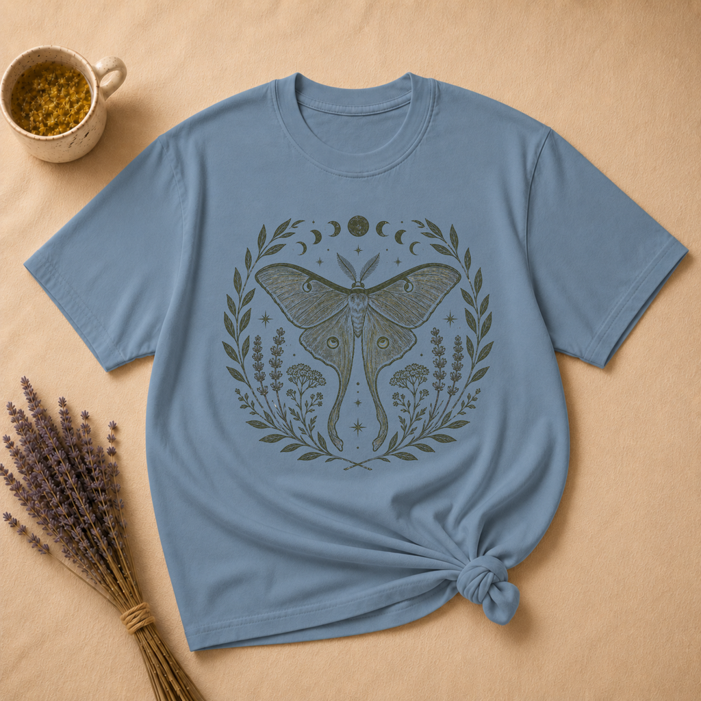 Luna Moth Block Print T-shirt
