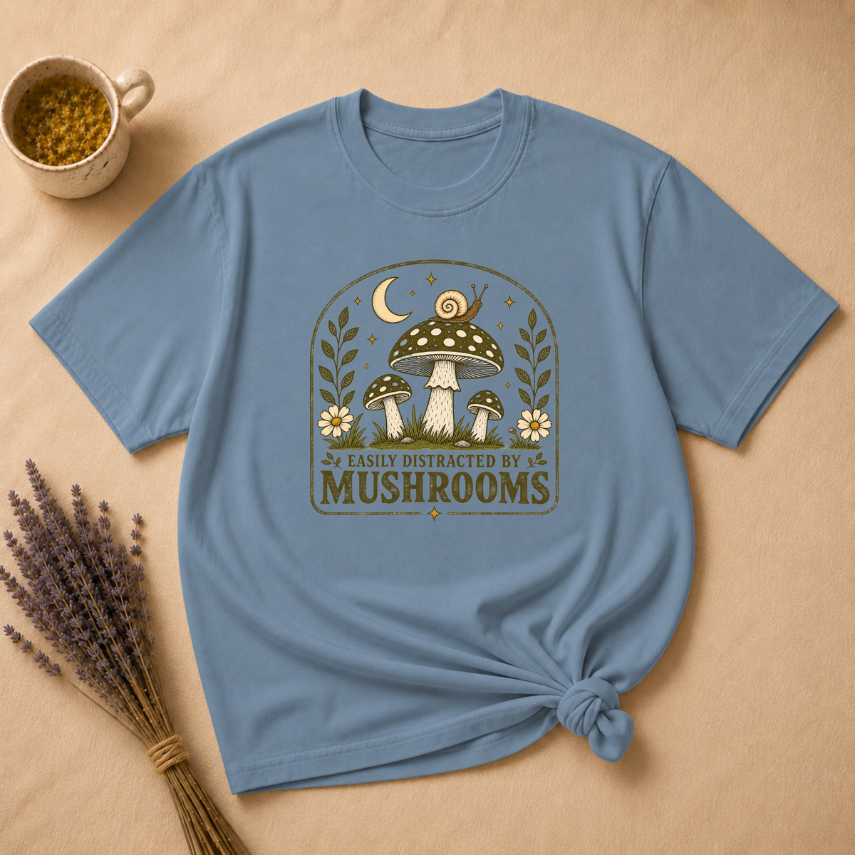 Easily Distracted By Mushrooms T-shirt