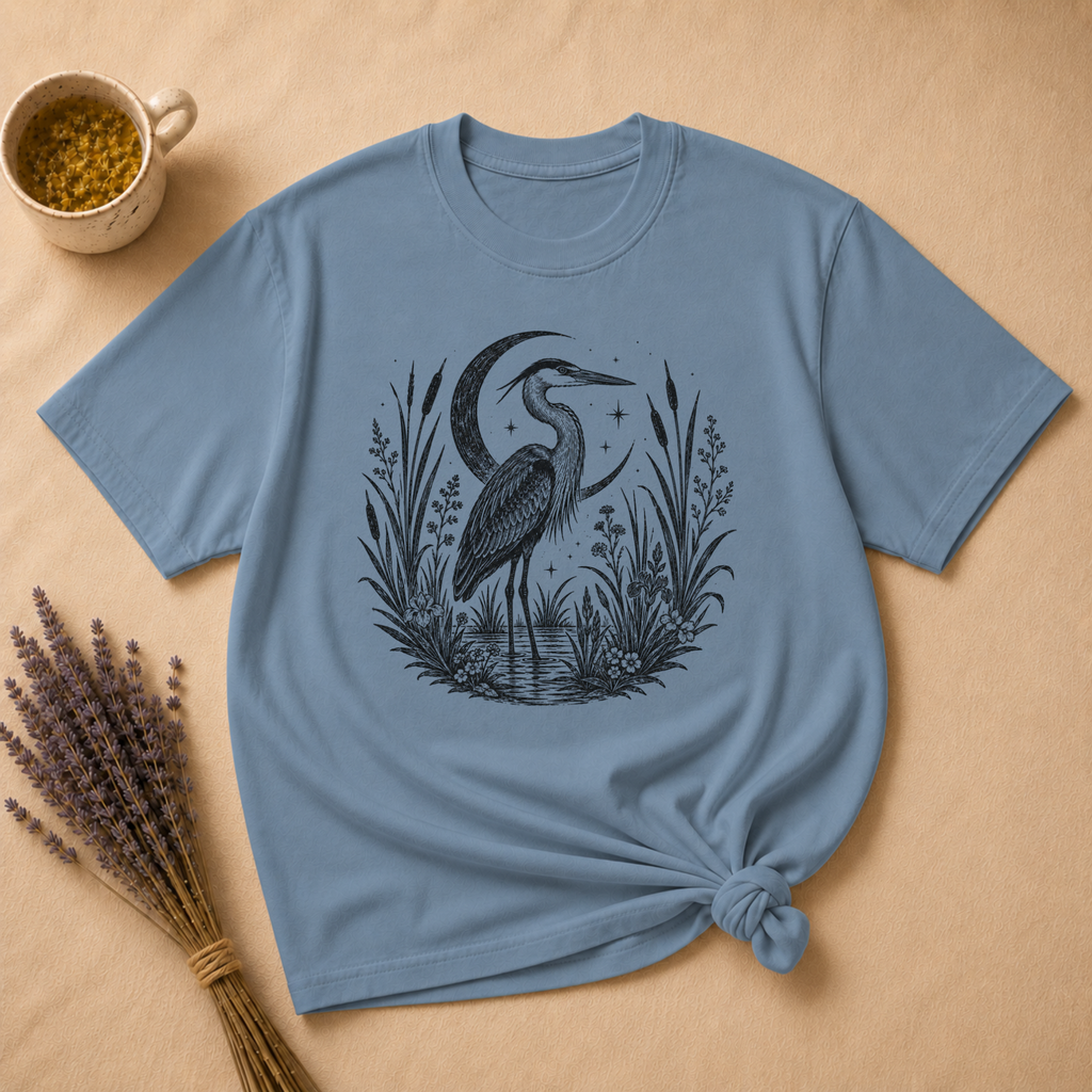 Heron Block Print T-shirt