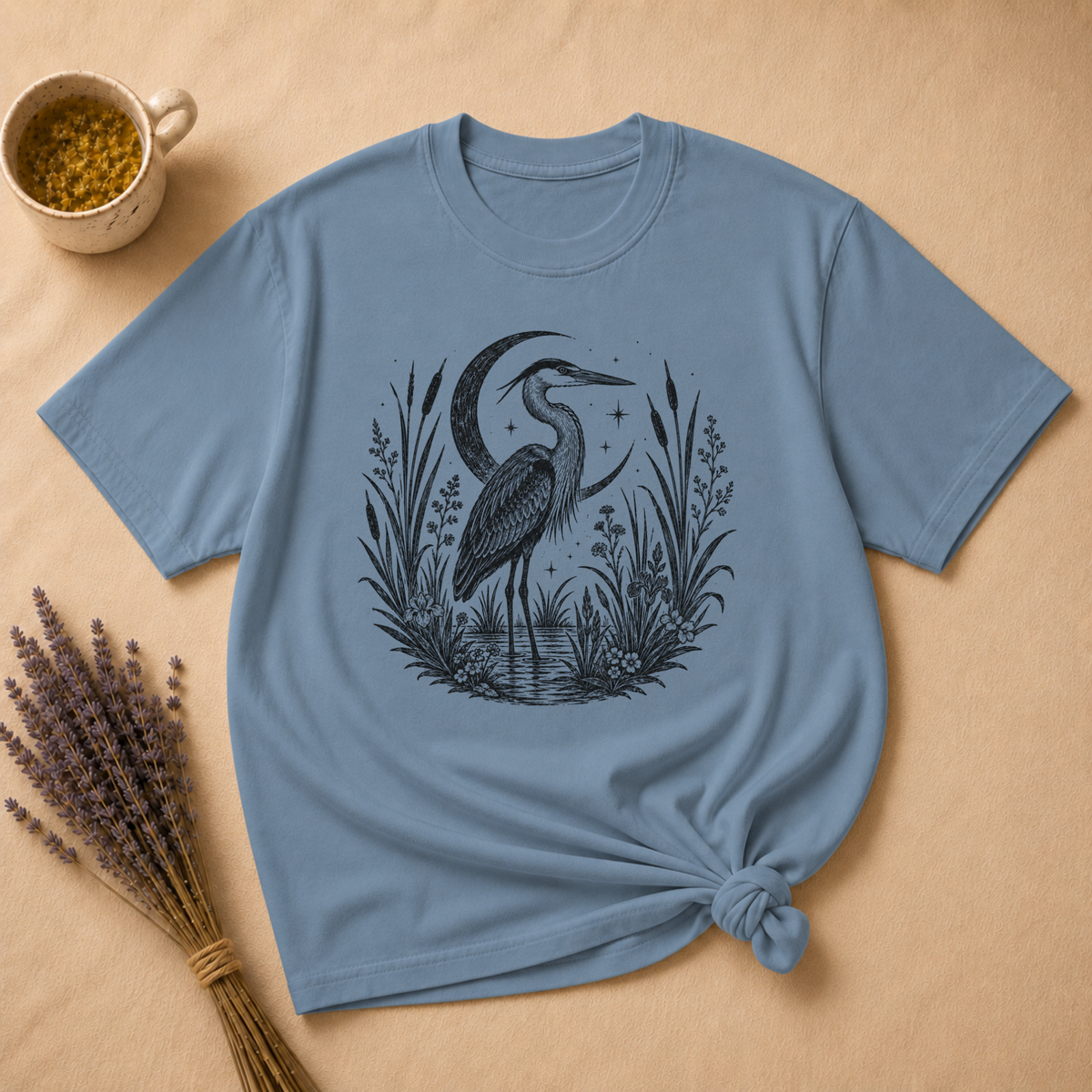 Heron Block Print T-shirt