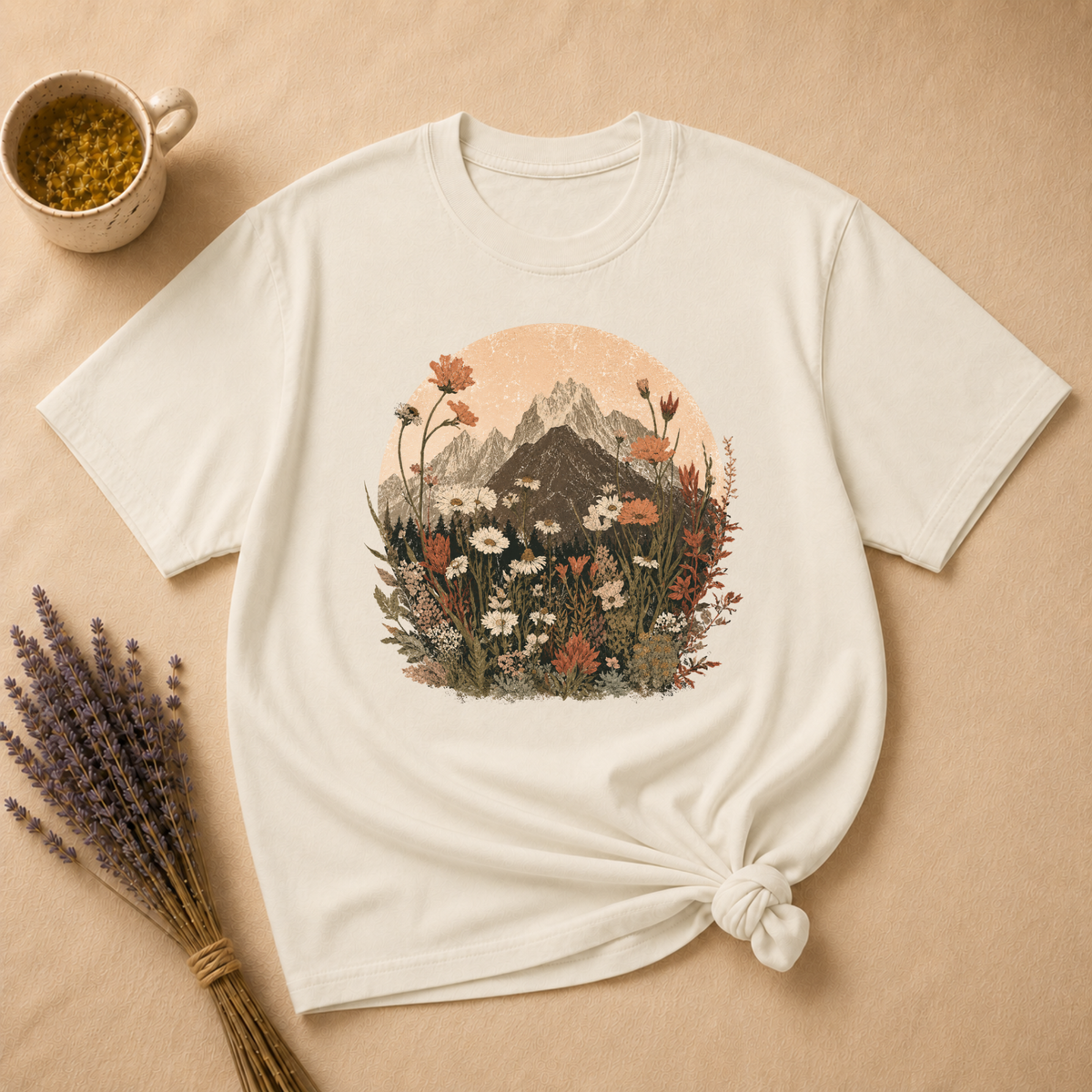 Mountains and Wildflowers T-shirt