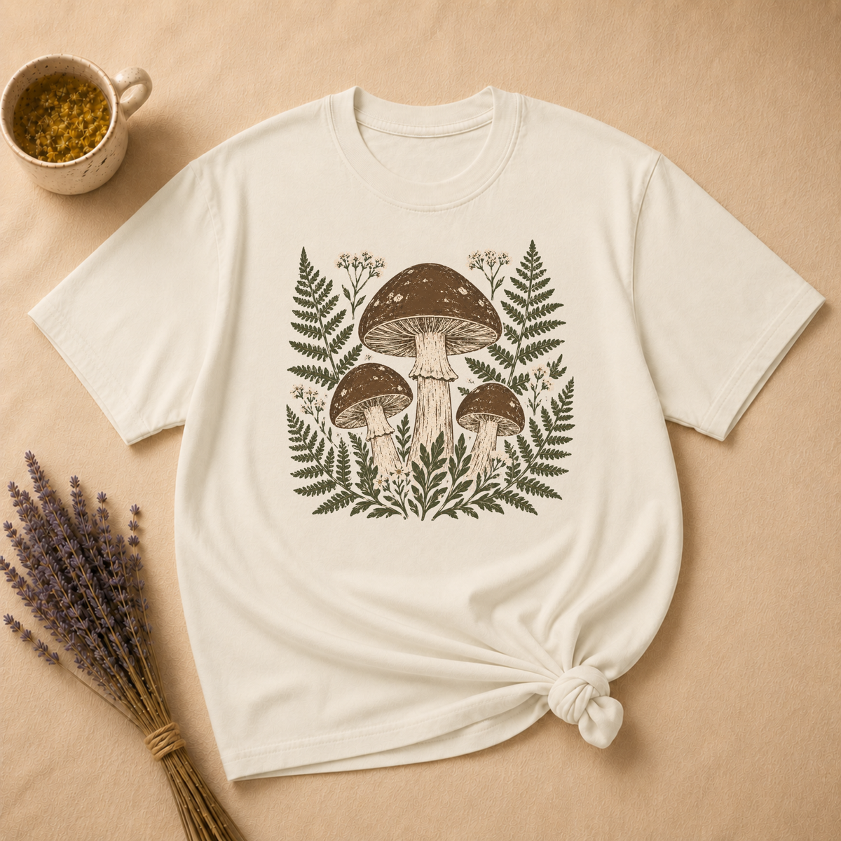 Mushroom Block Print T-shirt