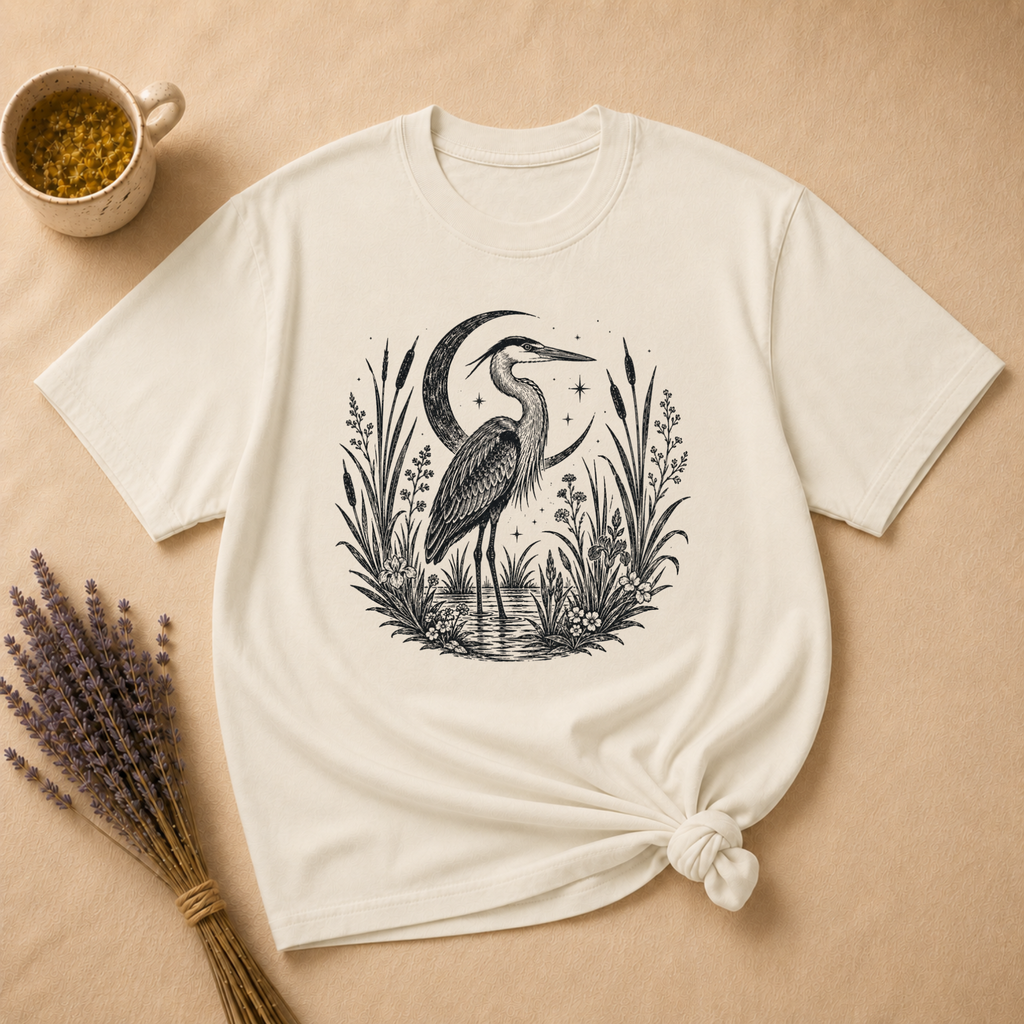Heron Block Print T-shirt