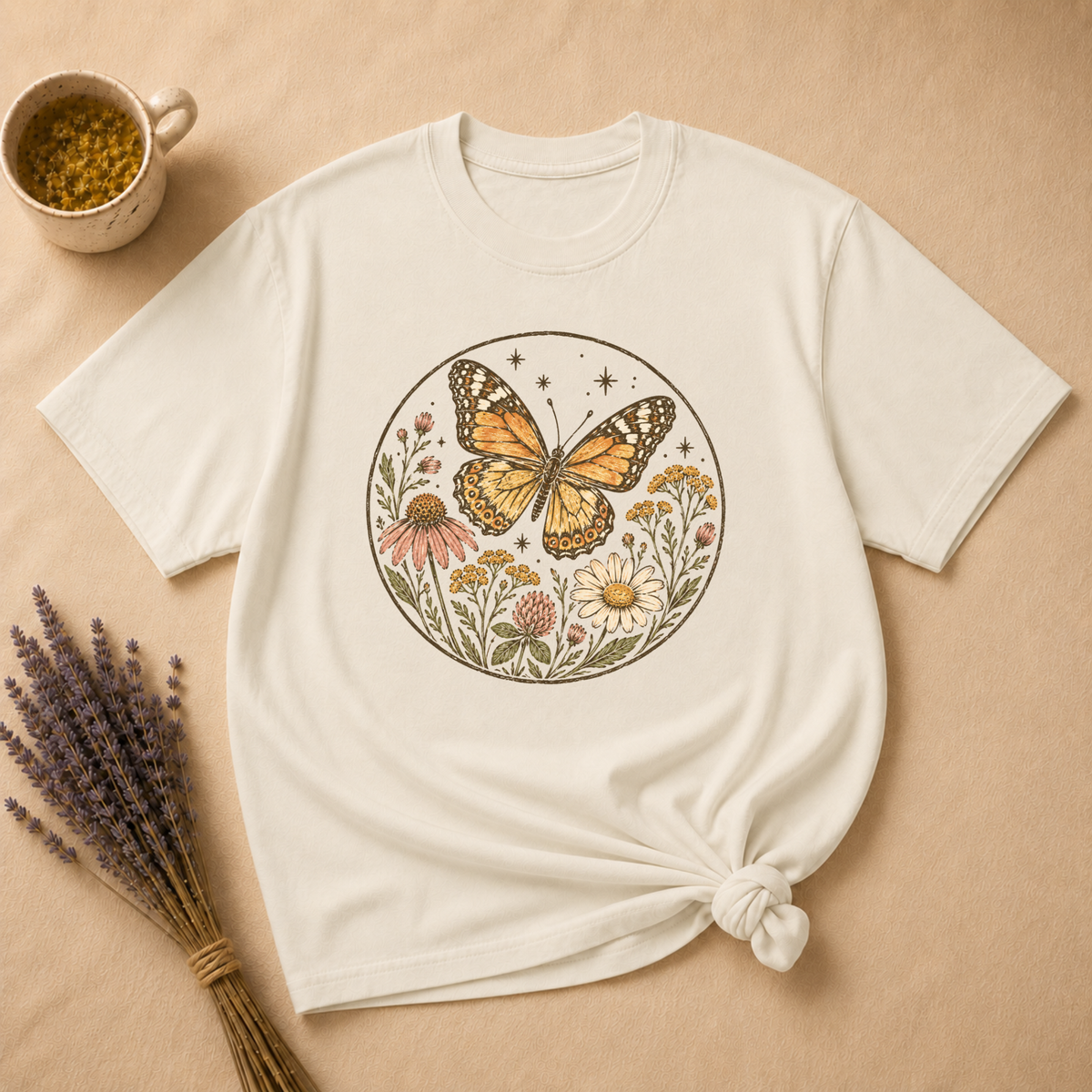 Monarch Butterfly Block Print