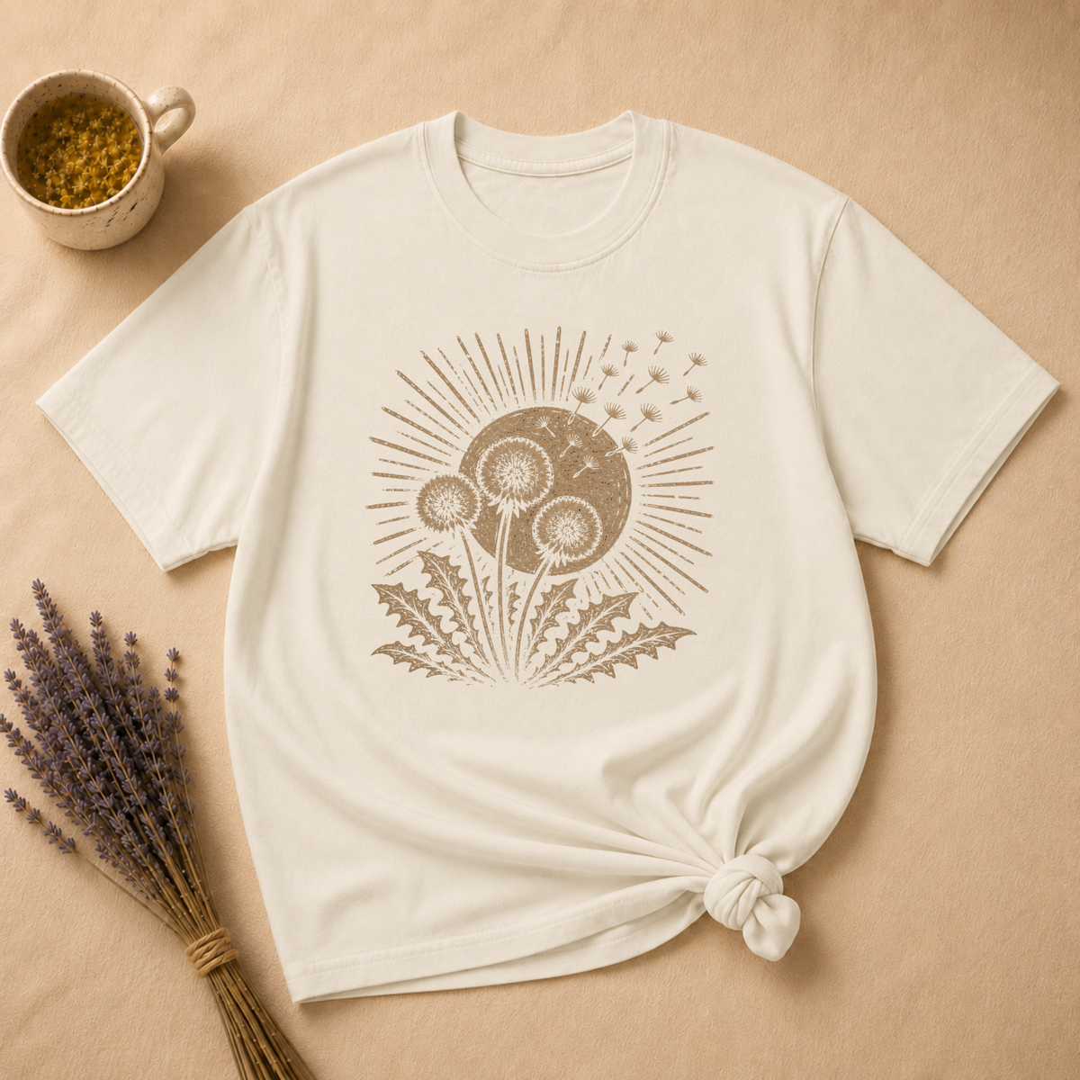 Dandelion Wish Block Print T-shirt