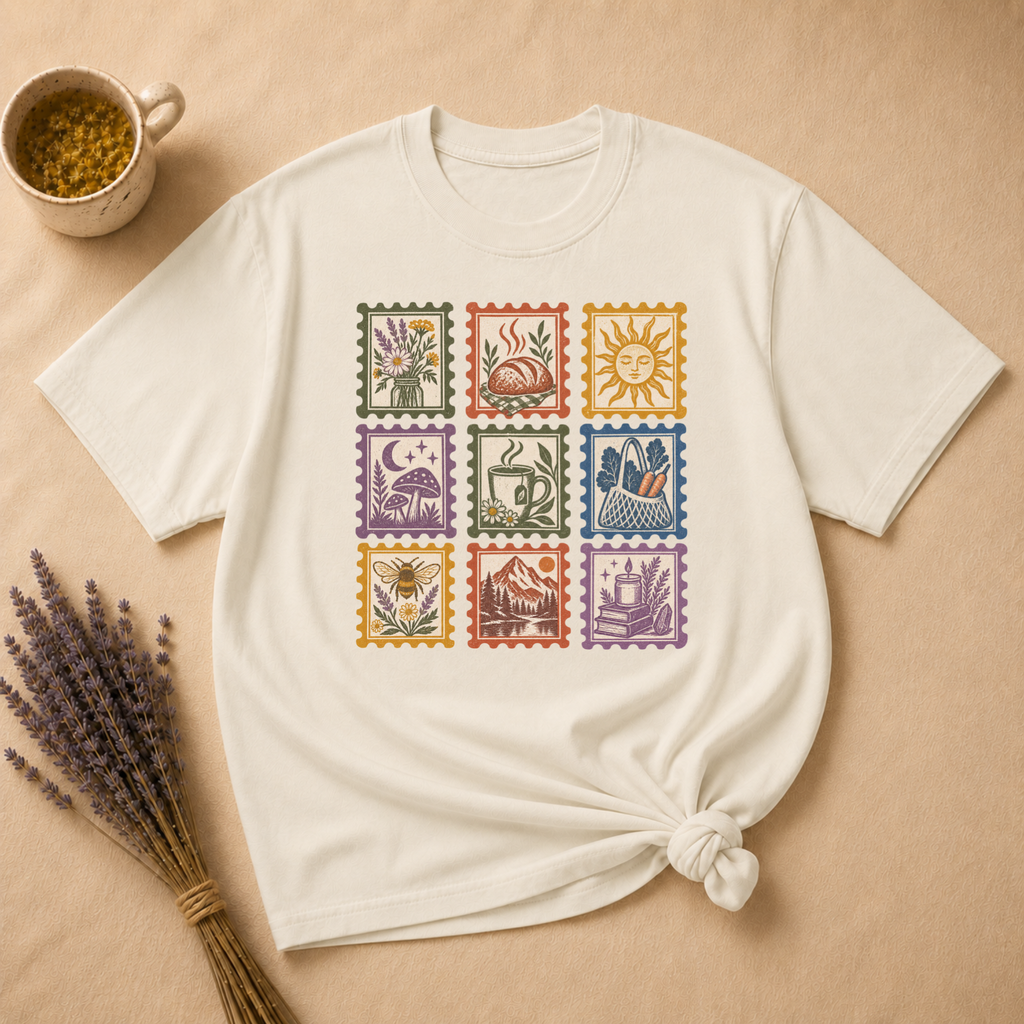 Crunchy Mostly Stamp T-shirt