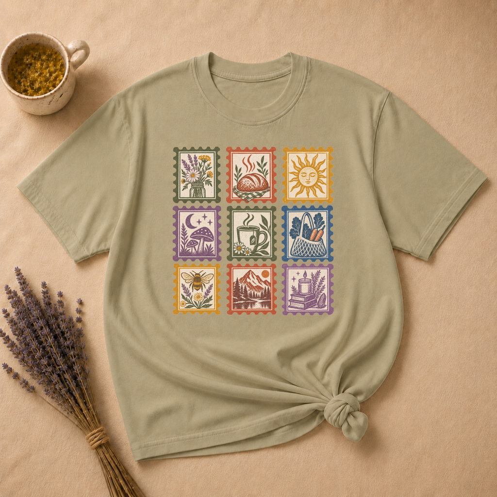 Crunchy Mostly Stamp T-shirt