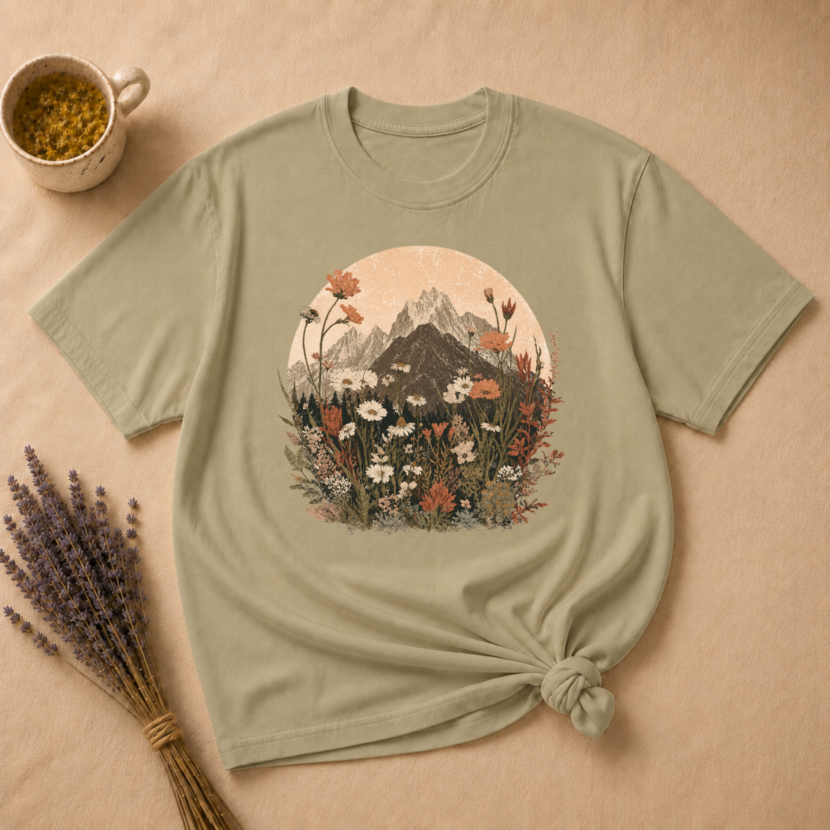 Mountains and Wildflowers T-shirt
