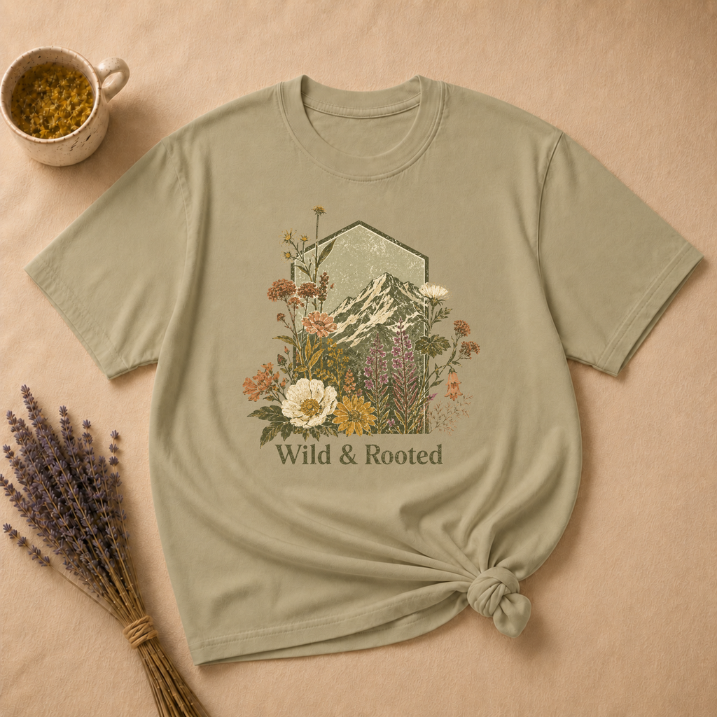 Wild & Rooted Block Print T-shirt