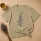 Vintage Foxglove and Hovering Bee T-shirt
