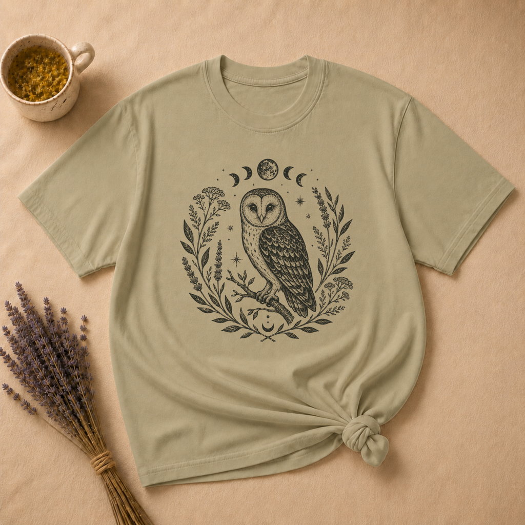 Owl Block Print T-shirt