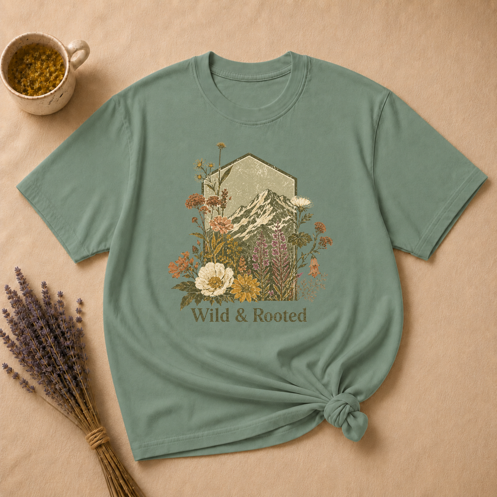 Wild & Rooted Block Print T-shirt