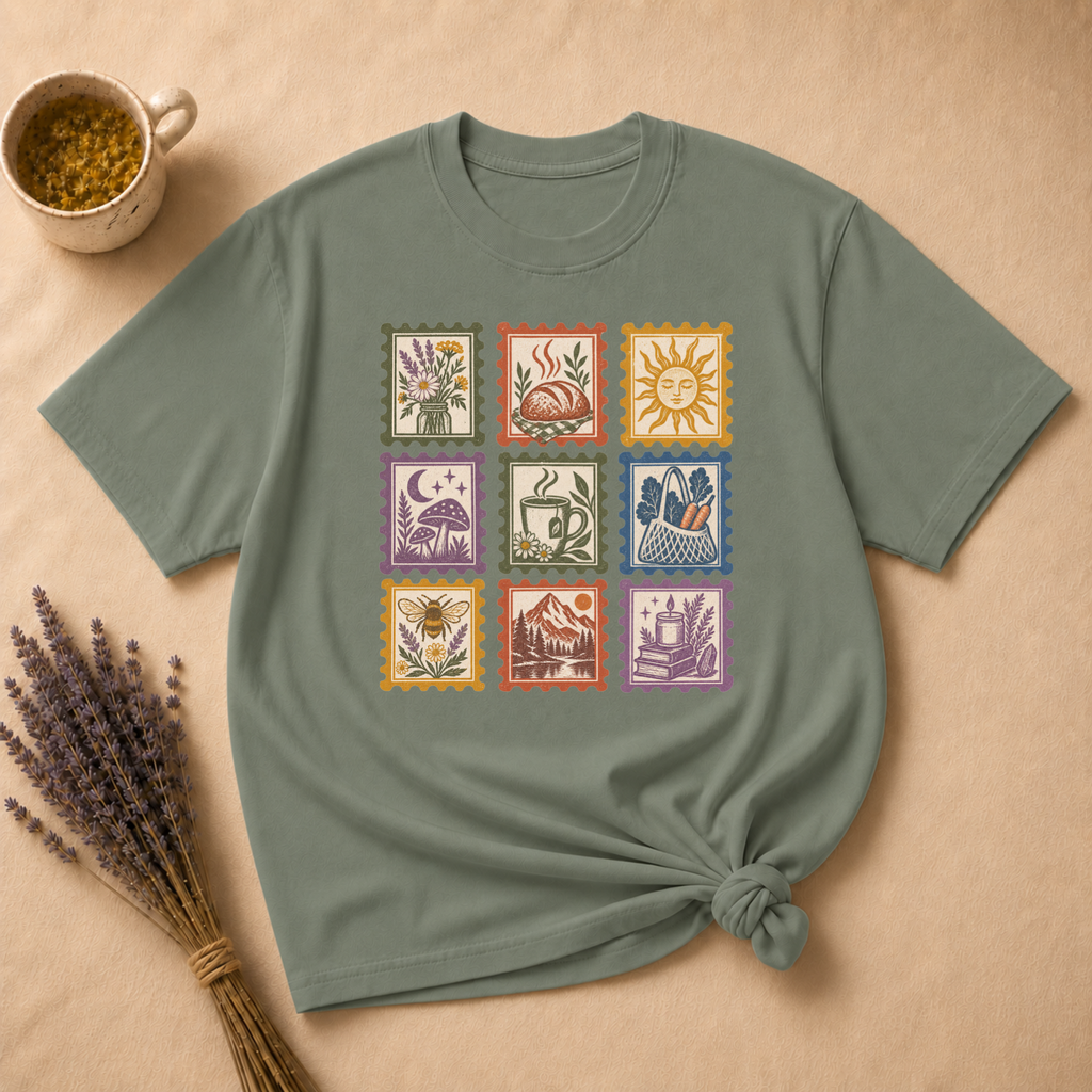 Crunchy Mostly Stamp T-shirt